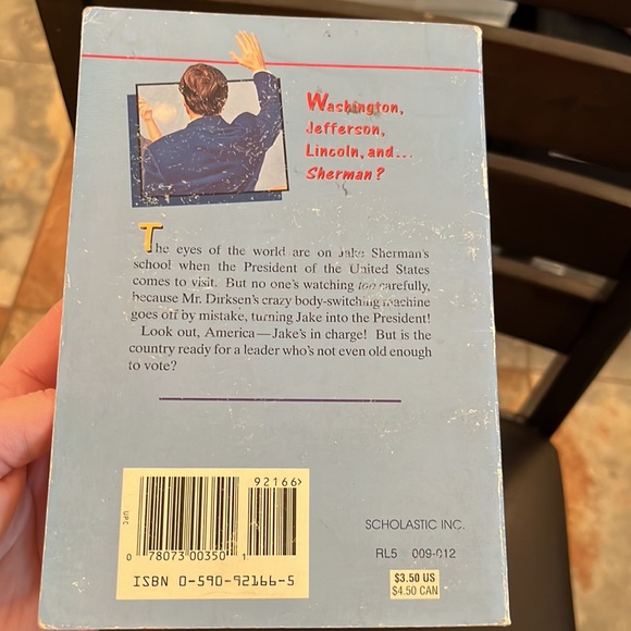 Paperback Book, Help! I Am Trapped In The President’s Body, By Todd Strasser - Picture 3 of 3